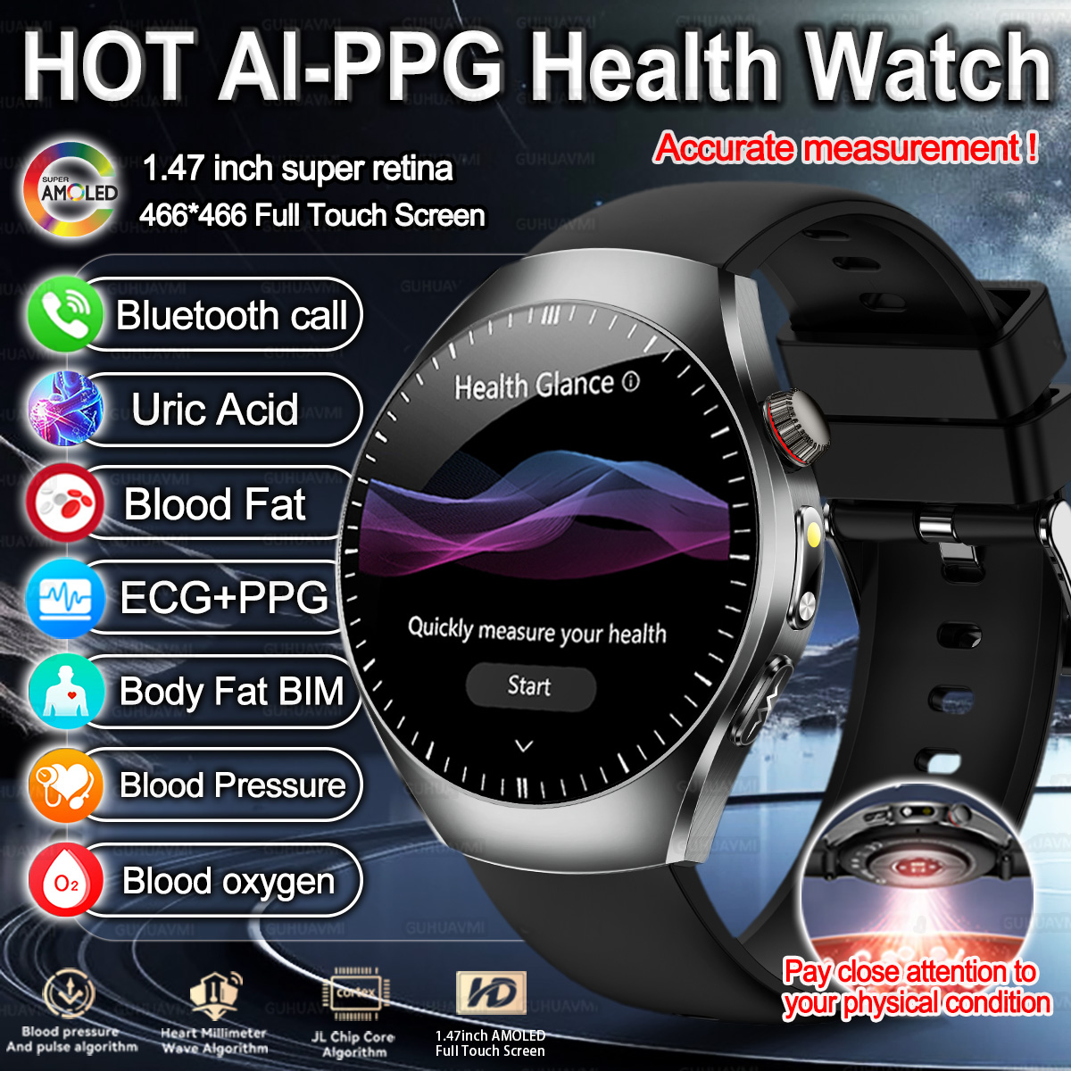 Smartwatch Branded Watches For Women - Новый бренд 2026, обновленная проверка здоровья,