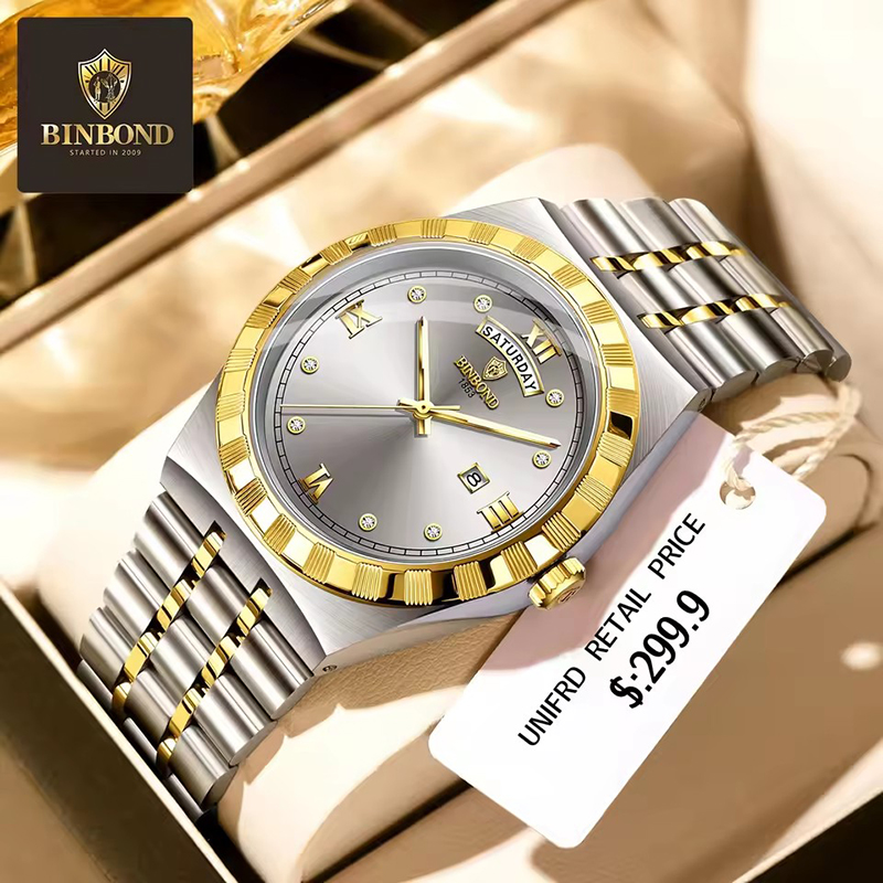 Smartwatch Trending Watches For Men - BINBOND мужские часы модный тренд ночник