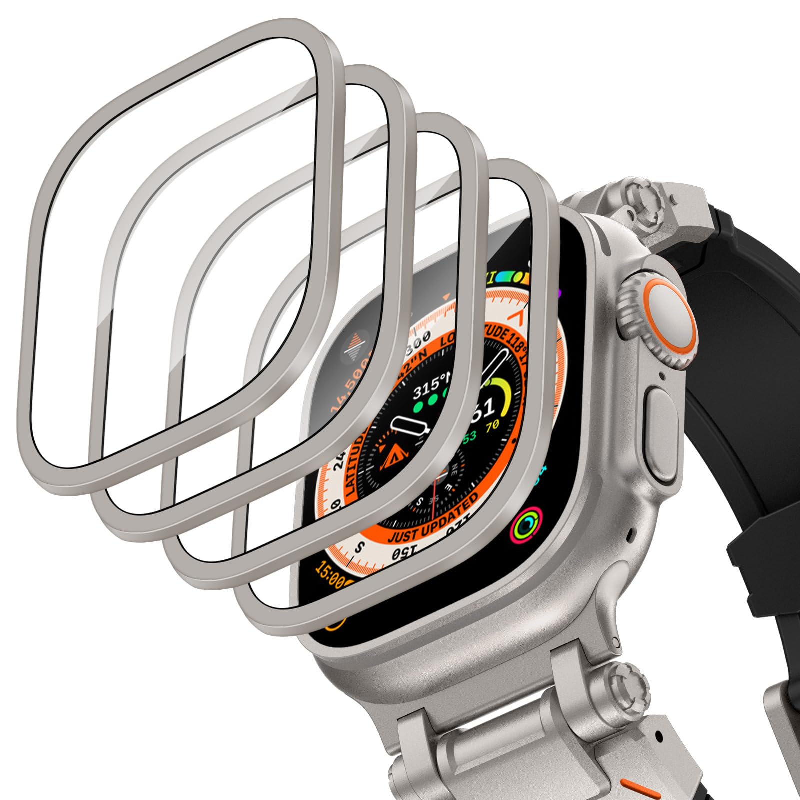 Smartwatch Watches For Women - Чехол из алюминиевого сплава + закаленное