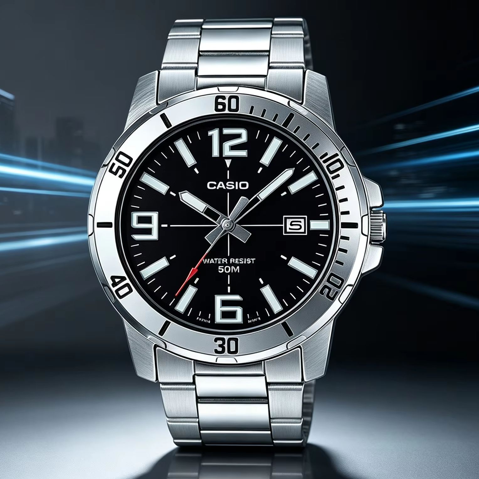 Smartwatch Casio Watches For Men - Классические мужские аналоговые часы Casio MTP‑VD01D
