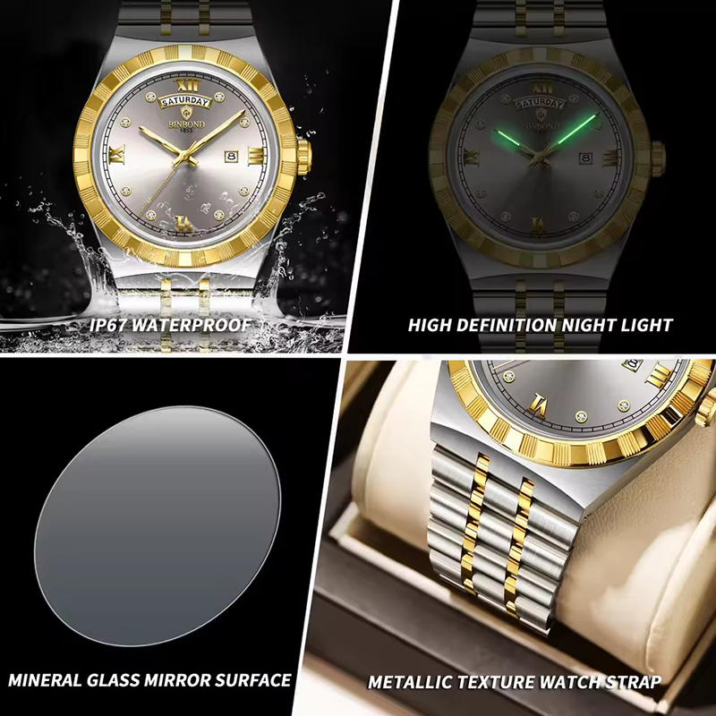 BINBOND мужские часы модный тр – обзор и цена Smartwatch Trending Watches For Men