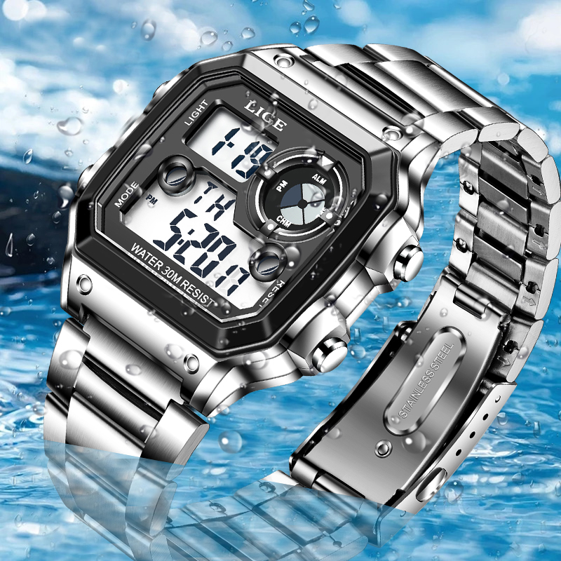 Мужские часы LIGE: модные, пов – обзор и цена Analog Quartz Watch
