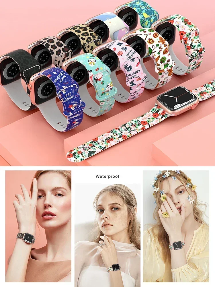 Силиконовый ремешок с принтом  – обзор и цена Smartwatch Iphone Watches For Women