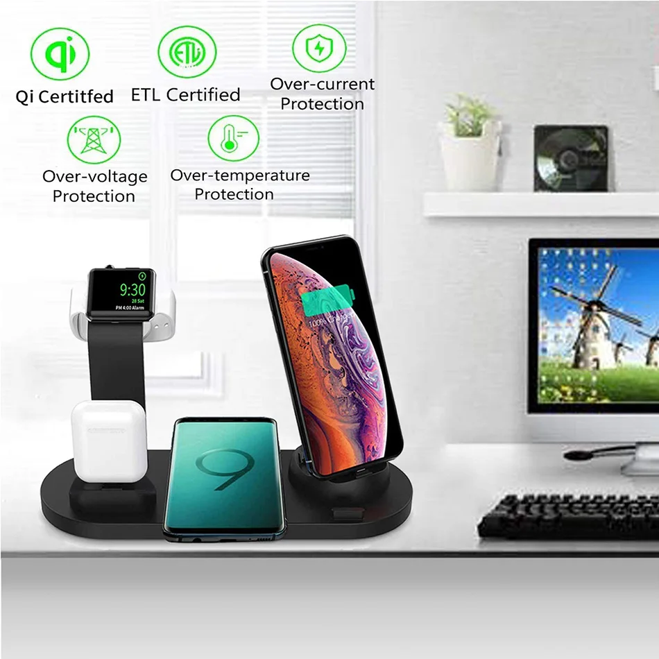 Беспроводная зарядная станция  – обзор и цена Iwatch Smartwatch