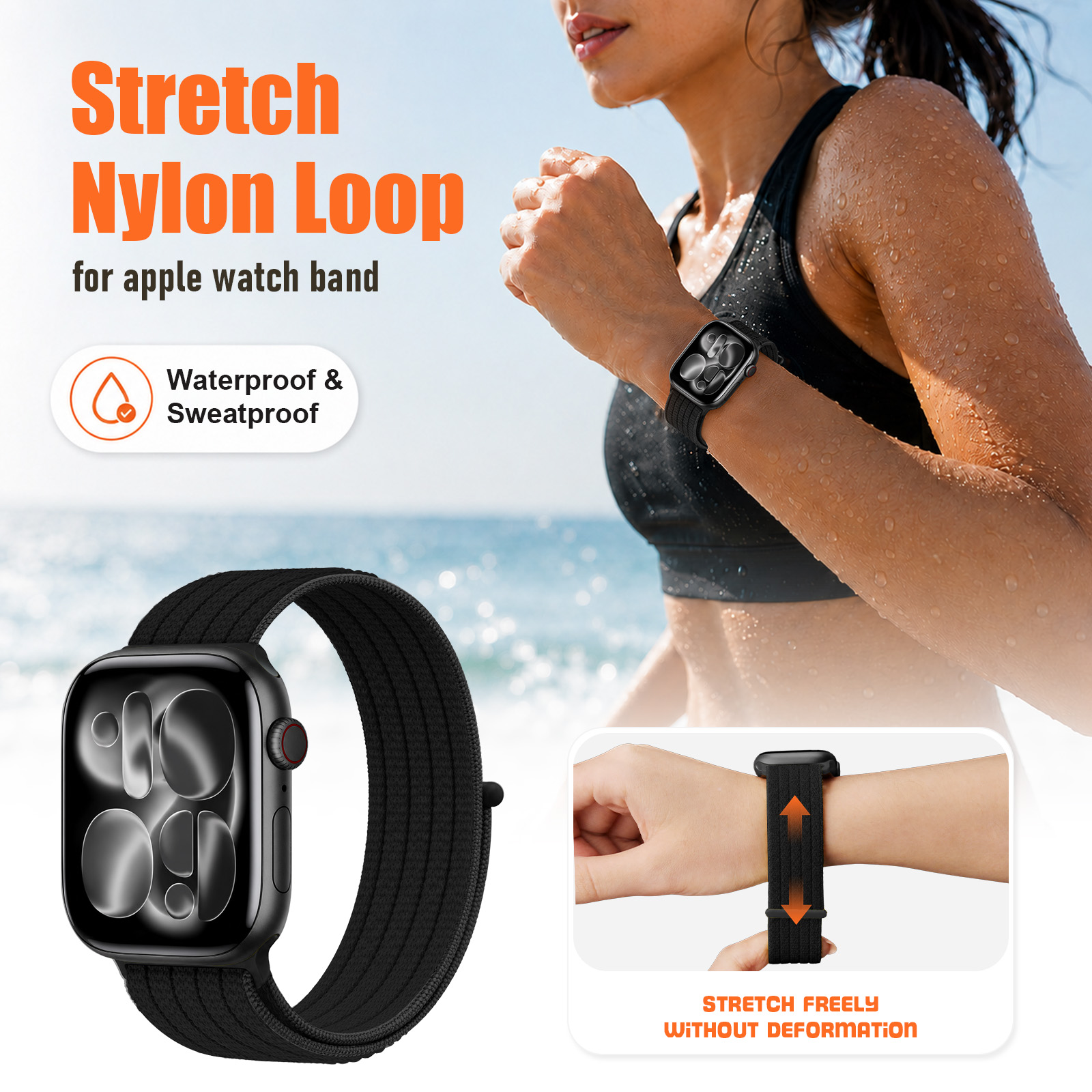 Нейлоновый ремешок-петля для A – обзор и цена Smartwatch Iphone Watches For Women